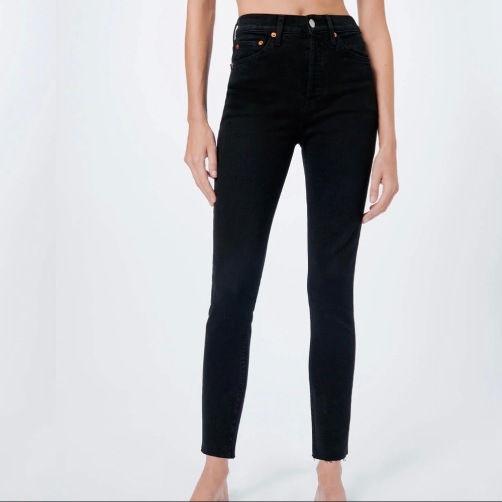 RE/DONE Comfort Stretch High Rise Ankle Crop